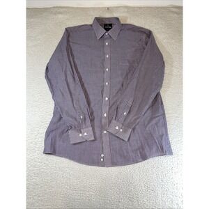 Stafford Men's 17 36/37 Pinstripe Dress Shirt Easy Care LS